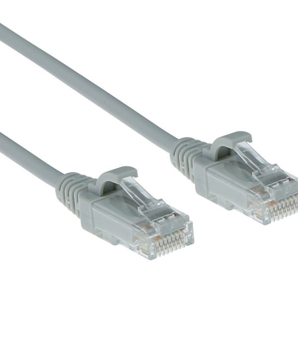 ACT U/UTP Cat.6 LSZH Snagless Slim Cable 3 m Grey DC9003