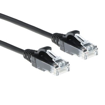 ACT U/UTP Cat.6 LSZH Snagless Slim Cable 2 m Black DC9902