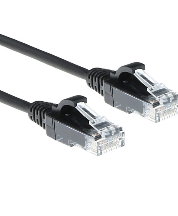 ACT U/UTP Cat.6 LSZH Snagless Slim Cable 2 m Black DC9902