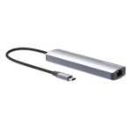 Manhattan USB-C PD 7-in-1 4K Docking Station With HDMI (4K@60Hz) Gigabit Ethernet & SD/microSD Card Reader Silver 153966 - Image 2