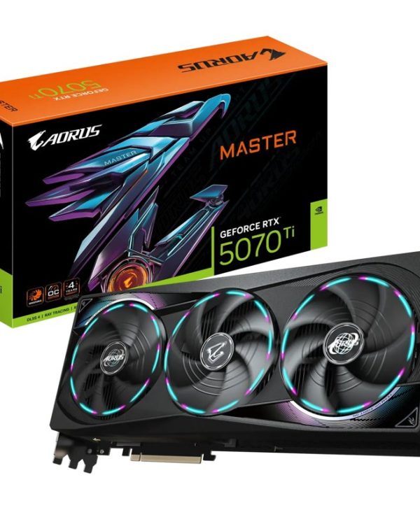 Gigabyte GeForce RTX 5070 Ti Aorus Master 16GB GDDR7 Black GV-N507TAORUS M-16GD