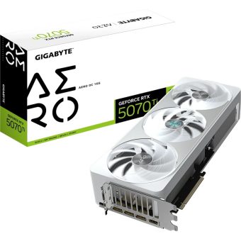 Gigabyte GeForce RTX 5070 Ti Aero OC 16GB GDDR7 White GV-N507TAERO OC-16GD