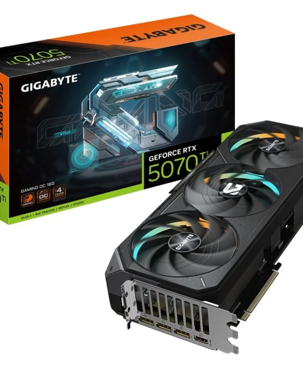 Gigabyte GeForce RTX 5070 Ti Gaming OC 16GB GDDR7 Black GV-N507TGAMING OC-16GD