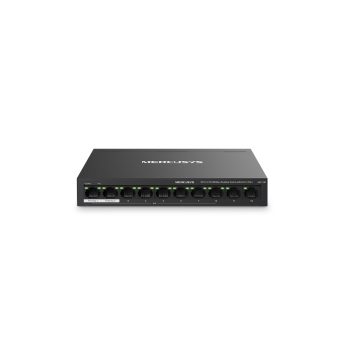 Mercusys MS110P 10-Port 10 100Mbps Desktop Switch with 8-Port PoE+ (Metal Case)