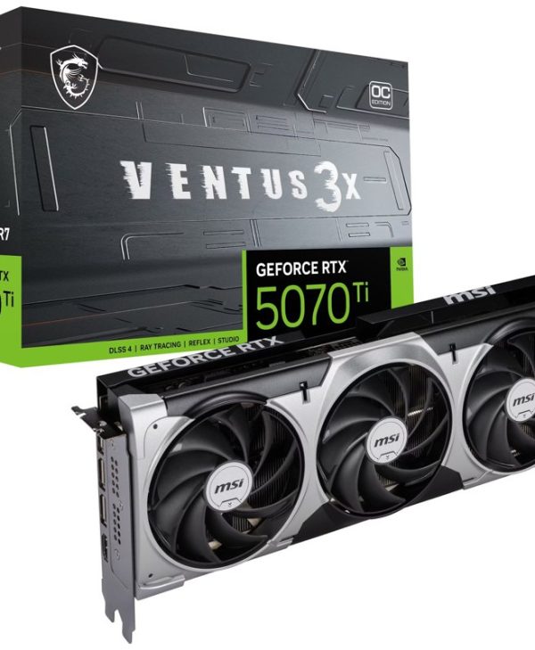 MSI GeForce RTX 5070 Ti Ventus 3X OC 16GB GDDR7 Black V531-092R