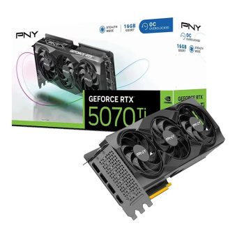 PNY GeForce RTX 5070 Ti Verto OC Triple Fan 16GB GDDR7 Black VCG5070T16TFXPB1-O