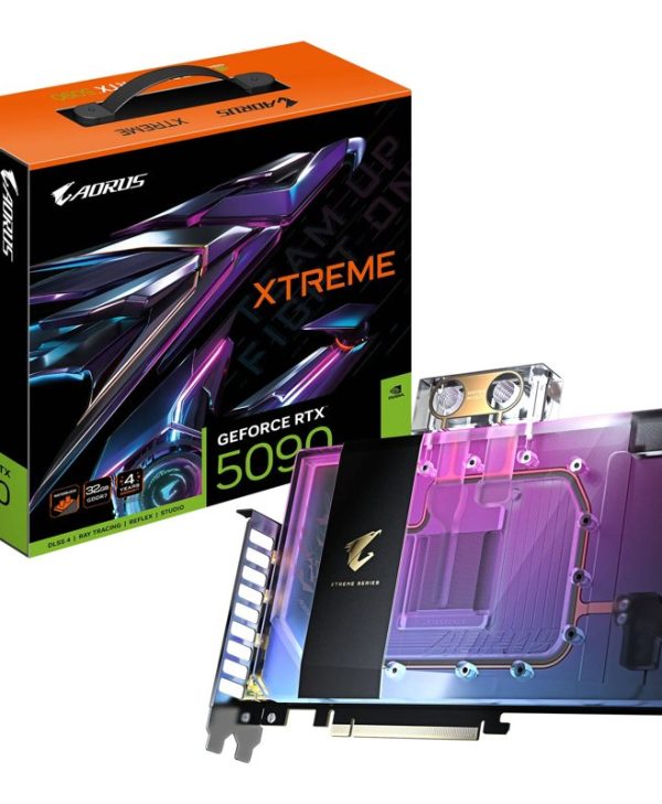 Gigabyte GeForce RTX 5090 Aorus Xtreme Waterforce Water Block 32GB GDDR7 Black GV-N5090AORUSX WB-32GD
