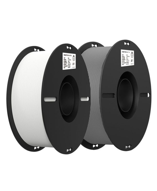 Creality 3D Printer Filament EN-PLA Ender Filament Value Pack 1.75mm 1+1Kg Grey, WHite