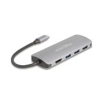 Delock 7 in 1 USB Type-C Docking Station 4K 10Gbps Grey 64323 - Image 2
