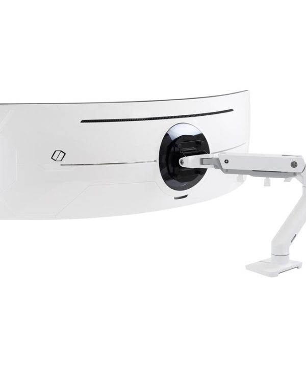 Ergotron HX Desk Monitor Arm With HD Pivot White 45-647-216