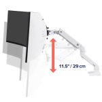 Ergotron HX Desk Monitor Arm With HD Pivot White 45-647-216 - Image 4