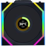Lian Li Uni Fan SL Wireless LCD 120 ARGB 12cm Case Fan Reverse Edition Black G99.12RSLLCD1W1B.00 - Image 2
