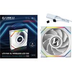 Lian Li Uni Fan SL Wireless LCD 120 ARGB 12cm Case Fan Reverse Edition White G99.12RSLLCD1W1W.00
