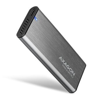 Axagon EEM2-SG2 SuperSpeed+ USB-C NVMe & SATA RAW BOX External Case Silver