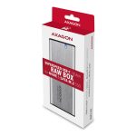 Axagon EEM2-SG2 SuperSpeed+ USB-C NVMe & SATA RAW BOX External Case Silver - Image 4