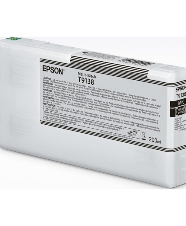 Epson T9138 Ink Matte Black 200 ml C13T91380N