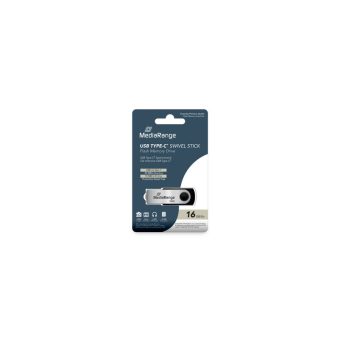 MediaRange 16GB USB Type-C 3.2 Black/Silver MR1951