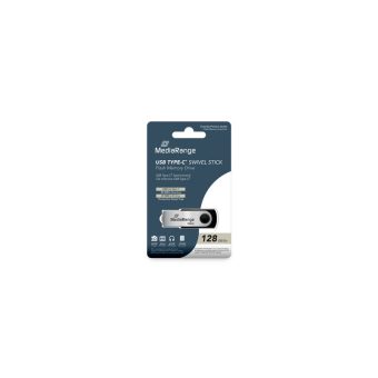 MediaRange 128GB USB Type-C 3.2 Black/Silver MR1954