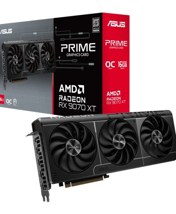 Asus Radeon RX 9070 XT Prime OC 16GB GDDR6 Black PRIME-RX9070XT-O16G
