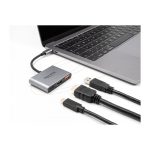 Delock USB Type-C To HDMI/ USB Type-C/ USB Type-A 4k 30 Hz Gray 61071 - Image 3