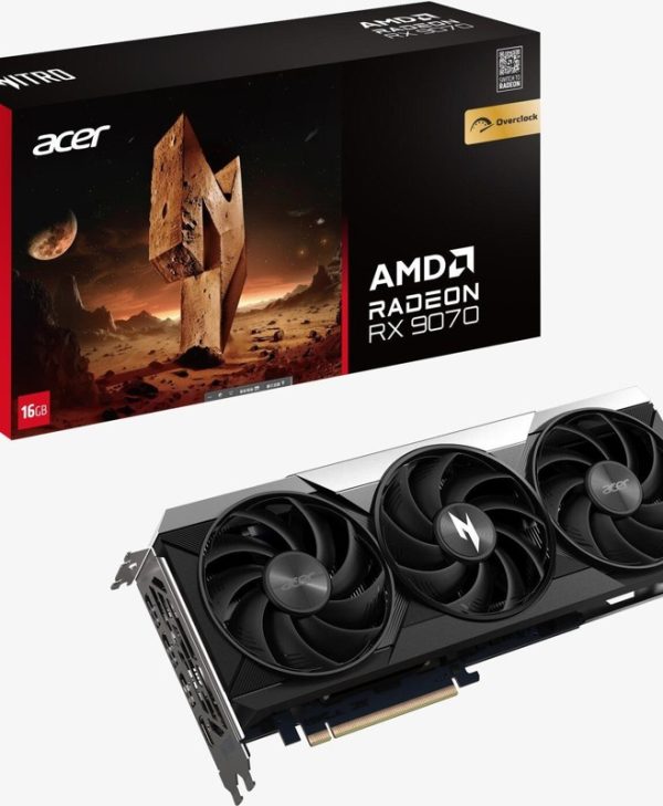 Acer Radeon RX 9070 Nitro OC 16GB GDDR6 Black DP.Z4EWW.P01