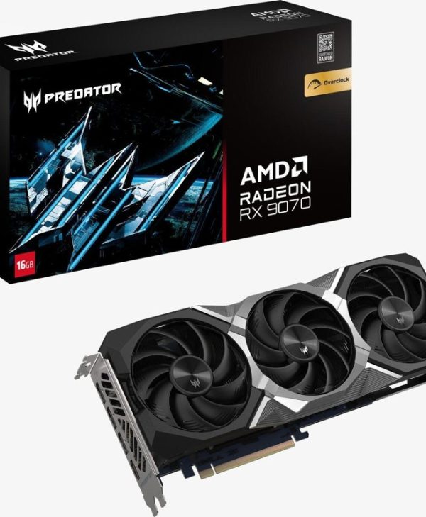 Acer Radeon RX 9070 Predator BiFrost OC 16GB GDDR6 Black DP.Z4GWW.P01