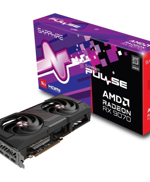 Sapphire Radeon RX 9070 Pulse Gaming 16GB GDDR6 Black 11349-03-20G