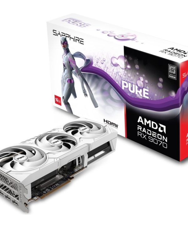 Sapphire Radeon RX 9070 Pure Gaming 16GB GDDR6 White 11349-02-20G