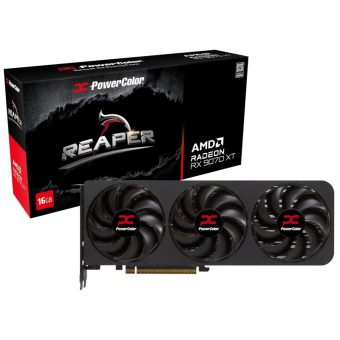 PowerColor Radeon RX 9070 XT Reaper 16GB GDDR6 Black RX9070XT 16G-A