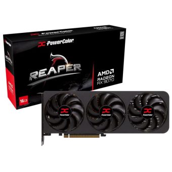 PowerColor Radeon RX 9070 Reaper 16GB GDDR6 Black RX9070 16G-A