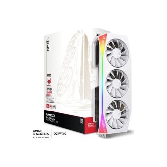 XFX Radeon RX 9070 XT Mercury Gaming RGB OC Triple Fan 16GB GDDR6 White RX-97TRGBBW9