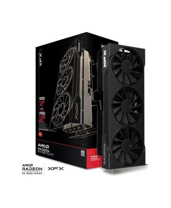 XFX Radeon RX 9070 XT Swift Gaming OC Triple Fan 16GB GDDR6 Black RX-97TSWF3B9