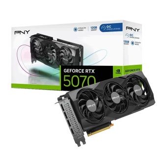 PNY GeForce RTX 5070 Verto OC Triple Fan 12GB GDDR7 Black VCG507012TFXPB1-O
