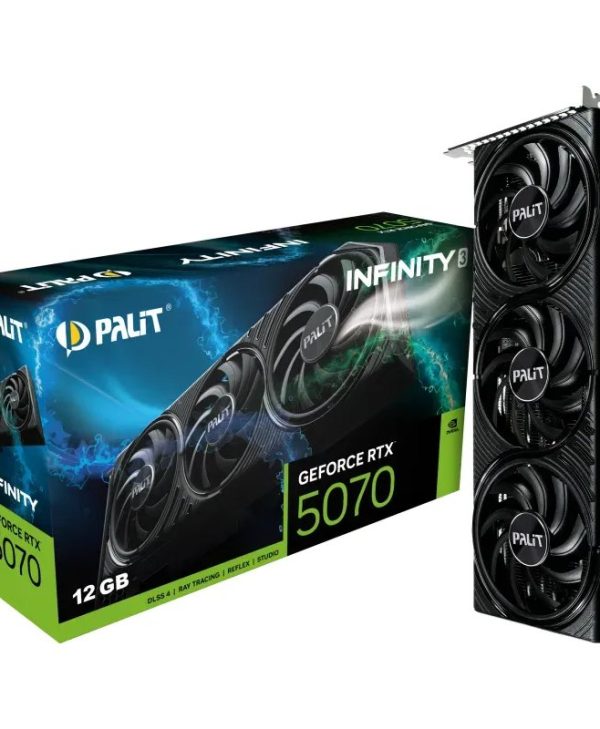 PalitGeForce RTX 5070 Infinity 3 12GB GDDR7 Black NE75070019K9-GB2050S