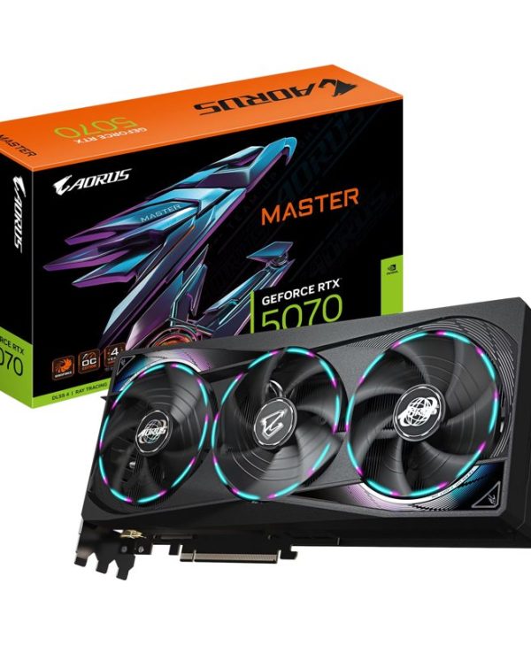 Gigabyte GeForce RTX 5070 Aorus Master 12GB GDDR7 Black GV-N5070AORUS M-12GD