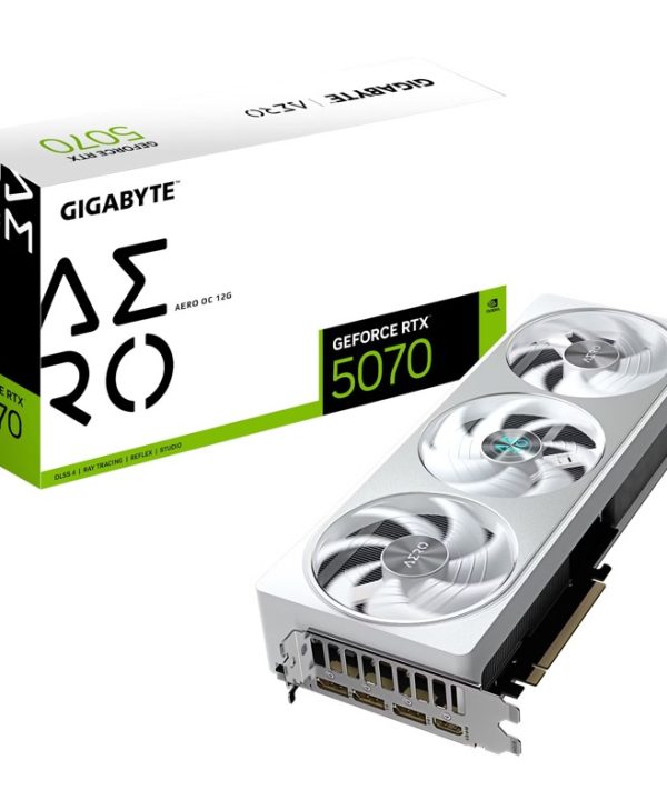 Gigabyte GeForce RTX 5070 Aero OC 12GB GDDR7 White GV-N5070AERO OC-12GD
