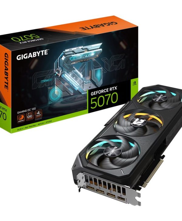Gigabyte GeForce RTX 5070 Gaming OC 12GB GDDR7 Black GV-N5070GAMING OC-12GD