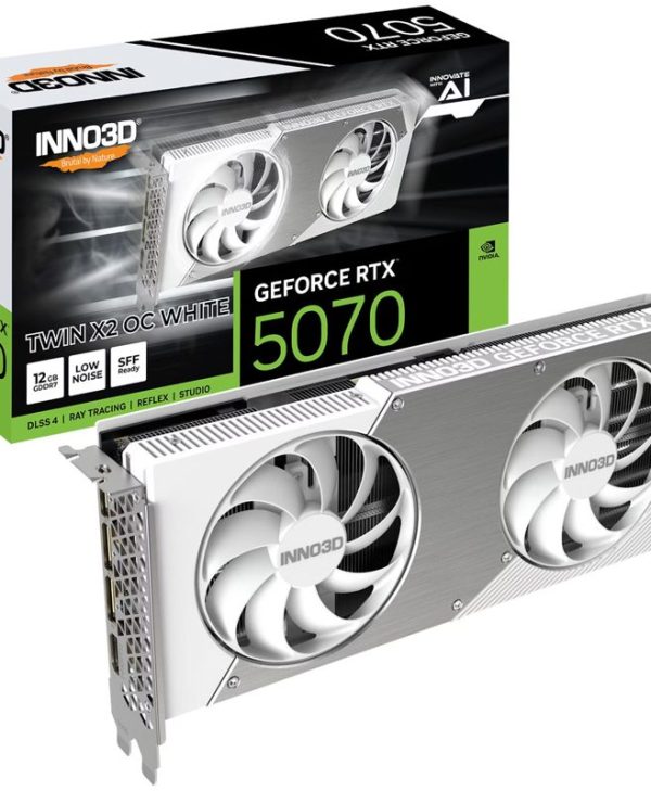 Inno3D GeForce RTX 5070 Twin X2 OC 12GB GDDR7 White N50702-12D7X-195064W