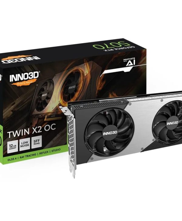 Inno3D GeForce RTX 5070 Twin X2 OC 12GB GDDR7 Black N50702-12D7X-195064N