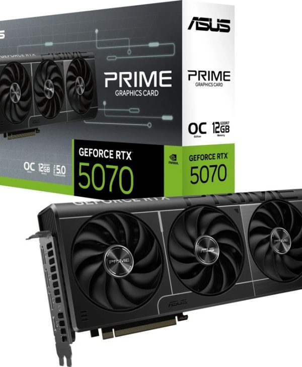 Asus GeForce RTX 5070 Prime OC 12GB GDDR7 Black PRIME-RTX5070-O12G 90YV0M10-M0NA00
