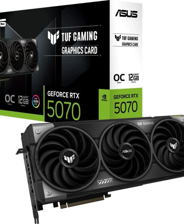 Asus GeForce RTX 5070 TUF Gaming OC 12GB GDDR7 Black TUF-RTX5070-O12G-GAMING