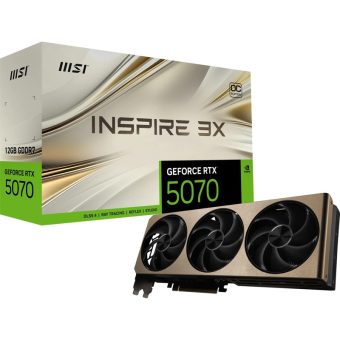 MSI GeForce RTX 5070 Inspire 3X OC 12GB GDDR7 Gold V532-006R
