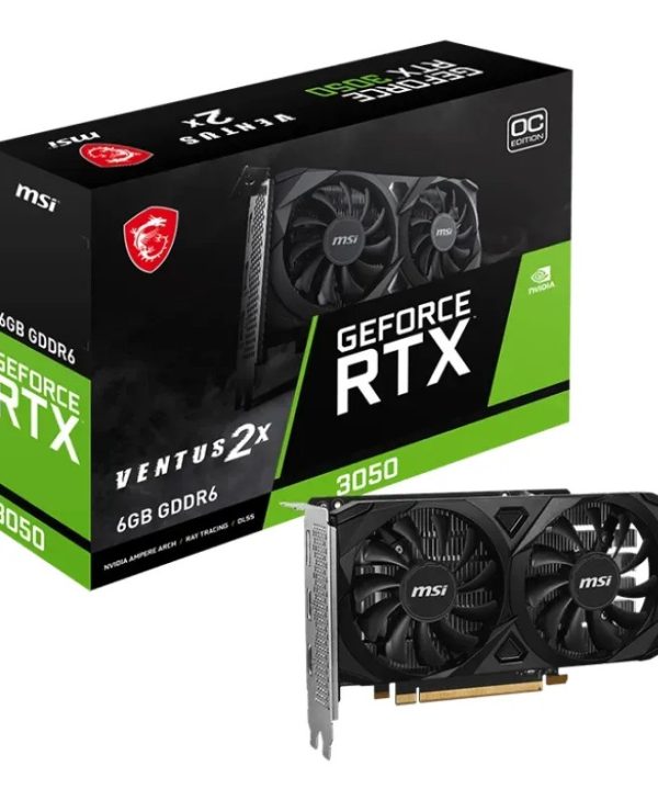 MSI GeForce RTX 3050 Ventus 2x E OC 6GB GDDR6 V812-055R