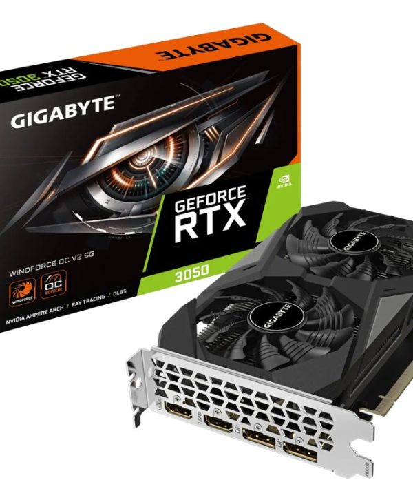 Gigabyte GeForce RTX 3050 Windforce OC V2 6GB GDDR6 GV-N3050WF2OCV2-6GD