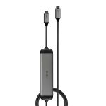 Lindy DST-Micro 140 USB Type-C Laptop Docking Station With 4k Support and 60W Charging Cable Grey/Black 43326 - Image 2