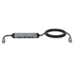 Lindy DST-Micro 140 USB Type-C Laptop Docking Station With 4k Support and 60W Charging Cable Grey/Black 43326 - Image 3