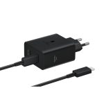 Samsung EP-T5020 USB Type-C Duo Charger With Cable (1x USB Type-C 50 Watt, 1x USB Type-C 25 Watt) Black EP-T5020XBEGEU - Image 2