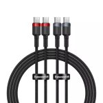 Baseus Cable Cafule USB Type-C/C 100W 2m 2pcs Red-Black/Grey-Black P10318306003-01