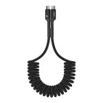 Baseus Fish-Eye Spiral Charging Cable USB Type-C Male/ Type-C Male 1 m Black   P10320203111-00