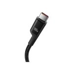 Baseus Fish-Eye Spiral Charging Cable USB Type-C Male/ Type-C Male 1 m Black   P10320203111-00 - Image 2